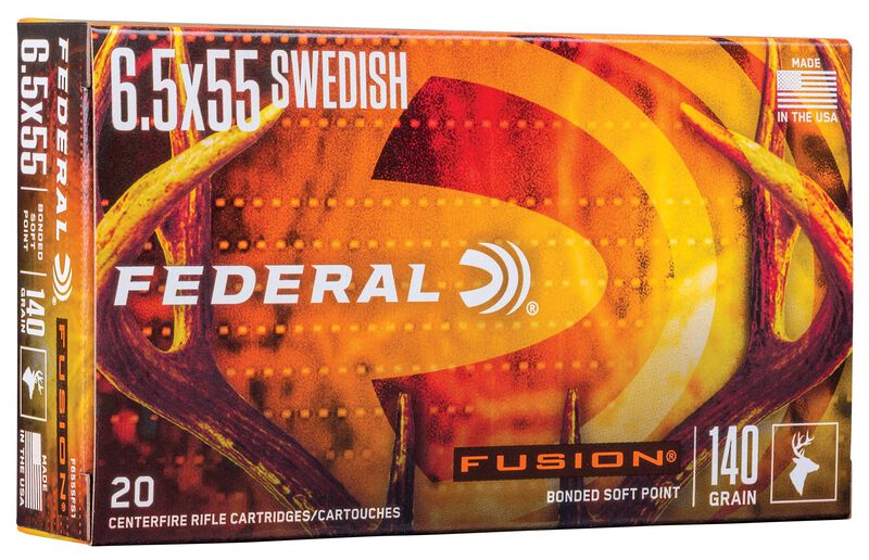 Fusion Rifle, 6.5x55 Swedish, 140 Grain, Fusion Soft Point, 2530 fps