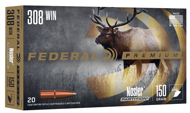 Nosler Partition, 308 Win, 150 Grain, Nosler Partition, 2840 fps