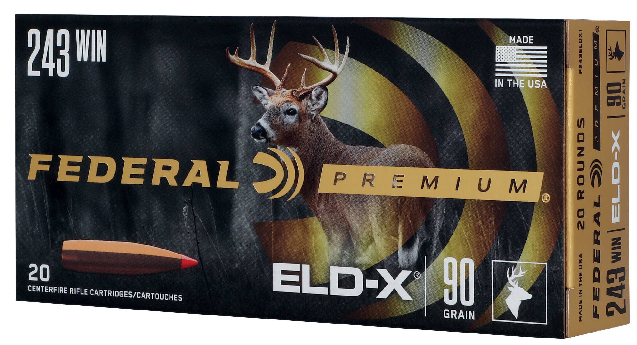Federal 243 Win 90gr ELD-X – Flat-Shooting Deer and Pronghorn Ammo, 20 Rounds - Image 3