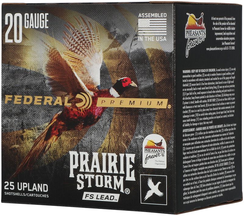 Prairie Storm FS Lead, 20 Gauge, 4 Shot, 2-3/4 in, 1 oz, 1350 fps