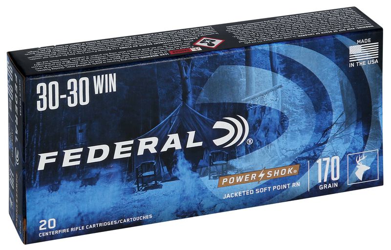 Power-Shok Rifle, 30-30 Win, 170 Grain, Jacketed Soft Point, 2200 fps