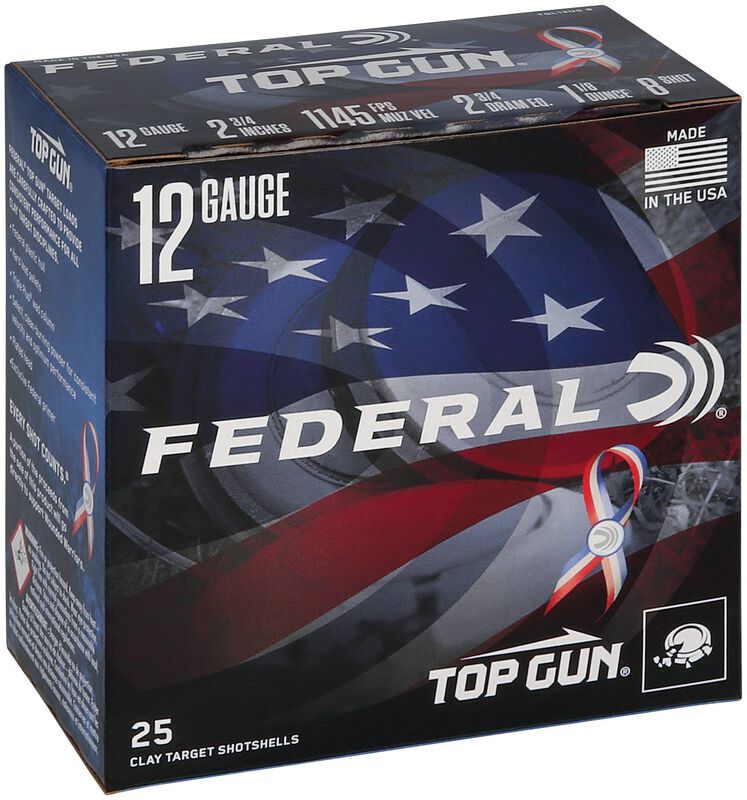 Top Gun, 12 Gauge, 8 Shot, 2-3/4 in, 1 1/8 oz, 1145 fps