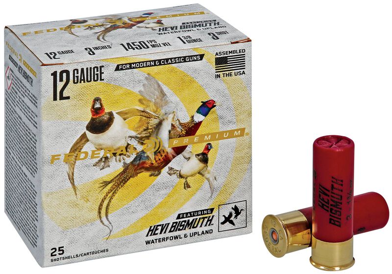 Premium HEVI-Bismuth, 12 Gauge, 3 Shot, 3 in, 1 3/8 oz, 1450 fps