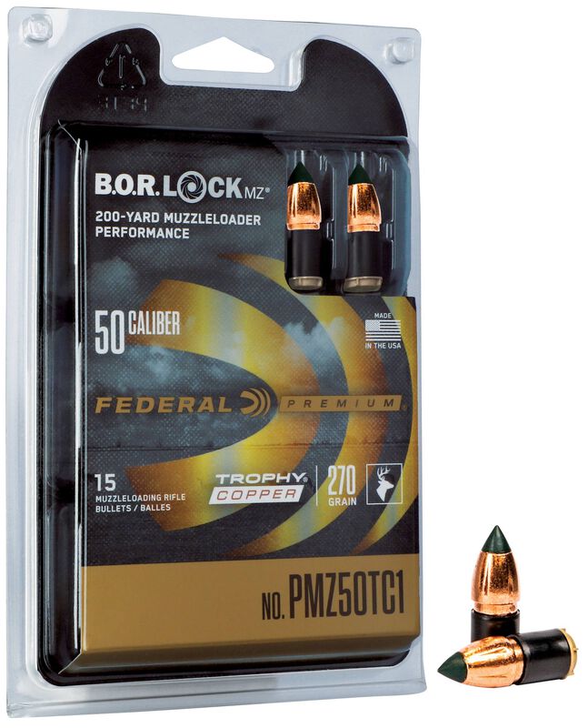 Trophy Copper Muzzleloader Bullet, .50, 270 Grain