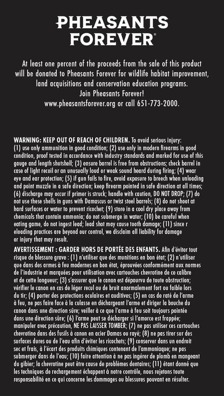 Prairie Storm FS Lead, 12 Gauge, 5 Shot, 2-3/4 in, 1 1/4 oz, 1500 fps