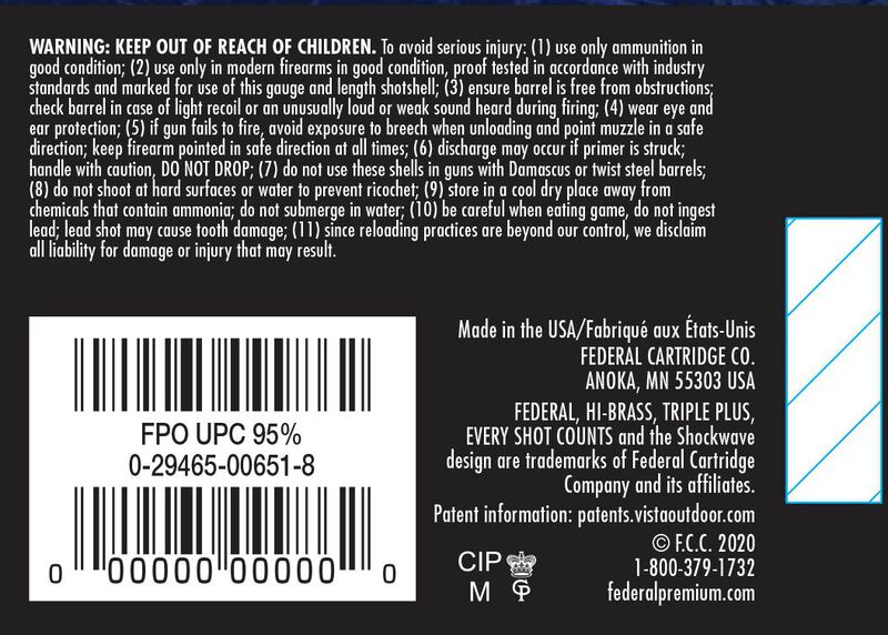 Game Load Upland Hi-Brass, 20 Gauge, 6 Shot, 2-3/4 in, 1 oz, 1220 fps