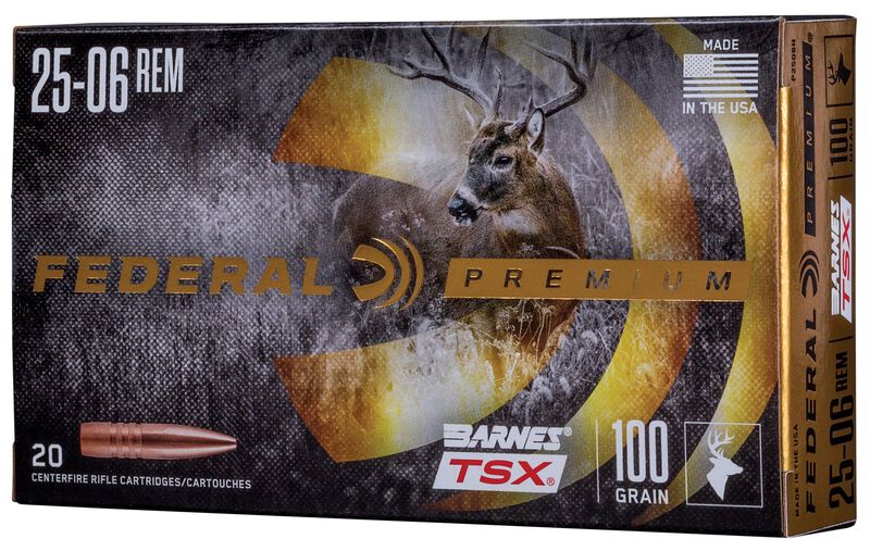 Barnes TSX, 25-06 Rem, 100 Grain, Barnes Triple-Shock X Bullet (TSX), 3210 fps