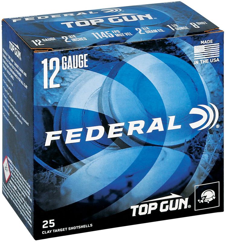 Top Gun, 12 Gauge, 8 Shot, 2-3/4 in, 1 1/8 oz, 1145 fps