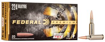 Barnes TSX, 224 Valkyrie, 78 Grain, Barnes Triple-Shock X Bullet (TSX), 2850 fps