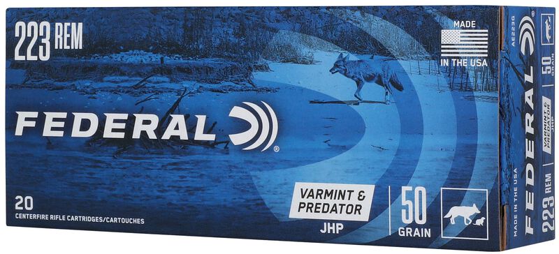 Varmint &amp; Predator, 223 Rem, 50 Grain, Jacketed Hollow Point, 3325 fps