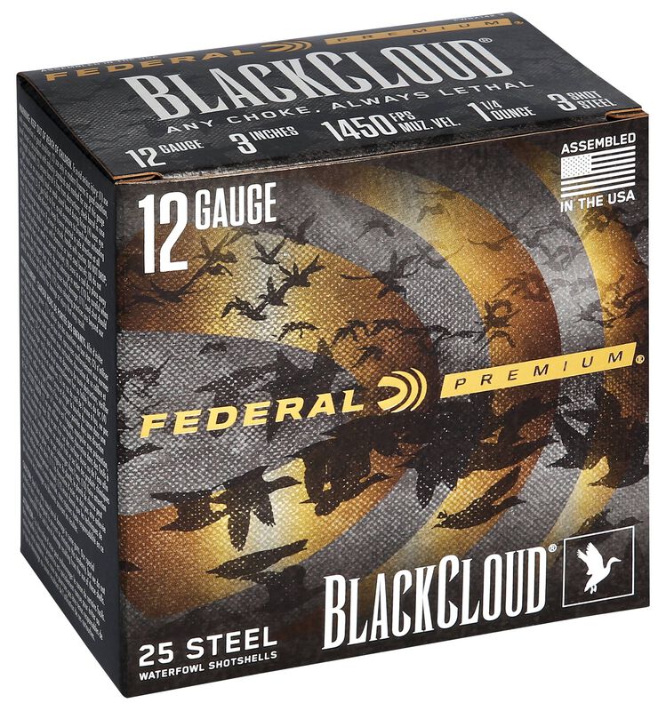 Black Cloud FS Steel, 12 Gauge, 3 Shot, 3 in, 1 1/4 oz, 1450 fps