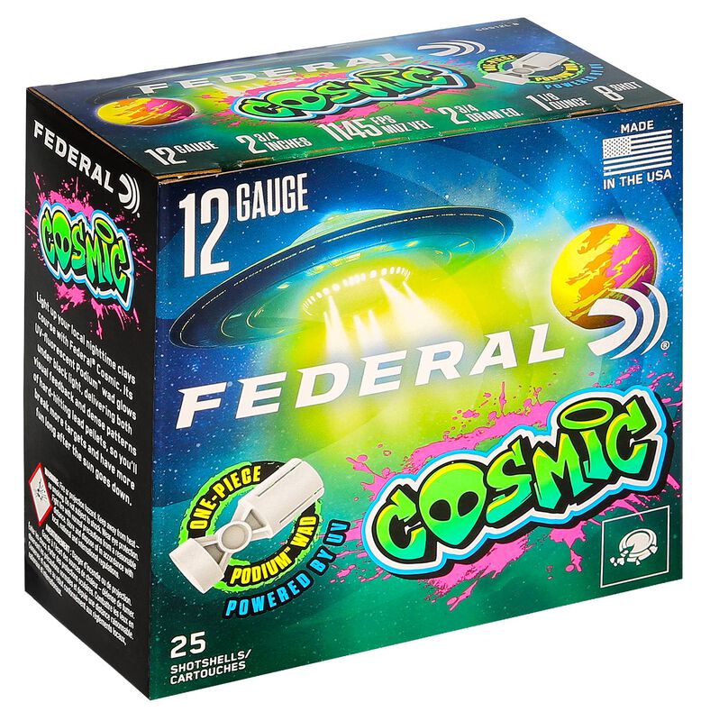 Cosmic, 12 Gauge, 8 Shot, 2-3/4 in, 1 1/8 oz, 1145 fps