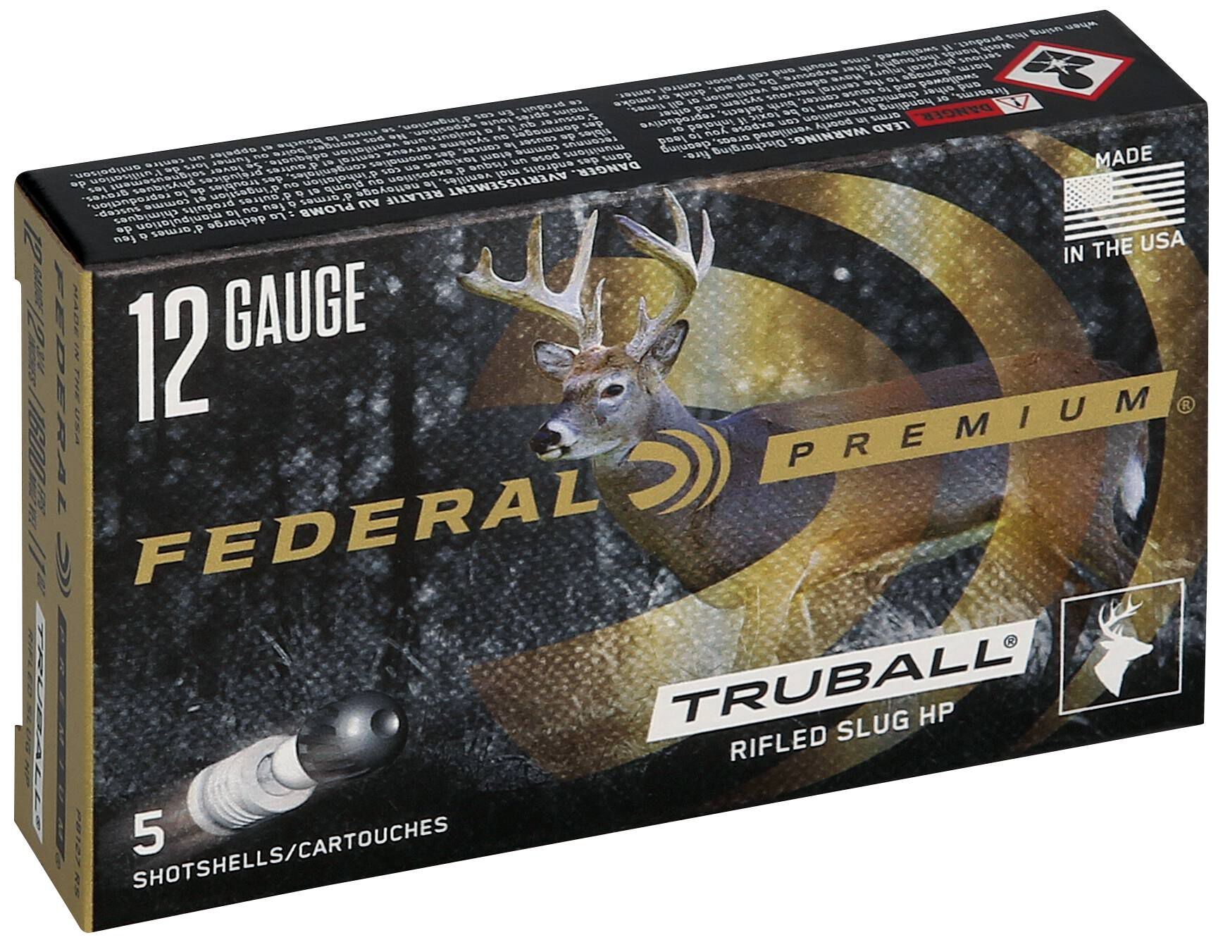 Federal Premium TruBall Rifled Slug 12ga PB127RS 2-3/4in 1oz 438gr – Accurate Smoothbore Deer Slug, 5 Rounds 3 Federal Premium TruBall Rifled Slug 12ga PB127RS 2-3/4in 1oz 438gr – Accurate Smoothbore Deer Slug, 5 Rounds - Image 3