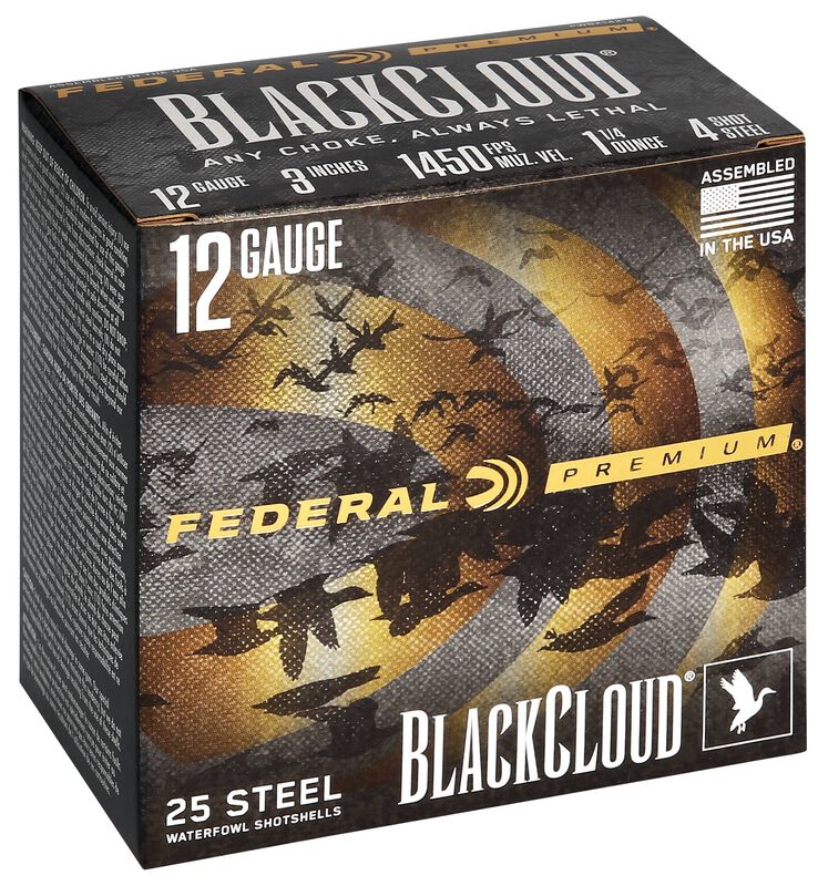 Black Cloud FS Steel, 12 Gauge, 4 Shot, 3 in, 1 1/4 oz, 1450 fps