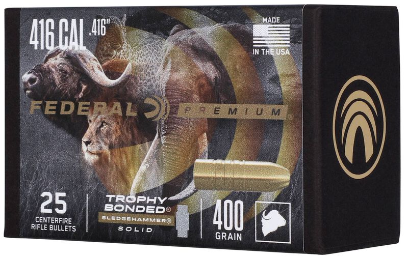 Trophy Bonded Sledgehammer Solid Component Bullet, .416, 400 Grain