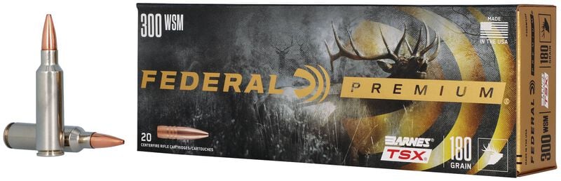 Barnes TSX, 300 WSM, 180 Grain, Barnes Triple-Shock X Bullet &#40;TSX&#41;, 2980 fps