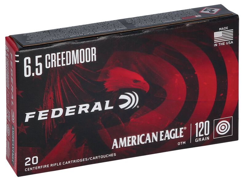 American Eagle Rifle, 6.5 Creedmoor, 120 Grain, Open Tip Match, 2900 fps