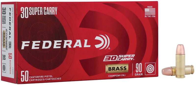 Champion Training, 30 Super Carry, 90 Grain, Full Metal Jacket, 1300 fps