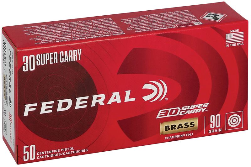 Champion Training, 30 Super Carry, 90 Grain, Full Metal Jacket, 1300 fps