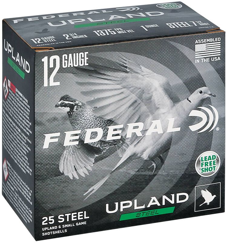 Upland Steel, 12 Gauge, 7.5 Shot, 2-3/4 in, 1 oz, 1375 fps