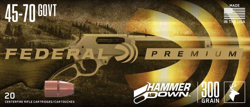 HammerDown Rifle, 45-70 Government, 300 Grain, Bonded Soft Point, 1850 fps