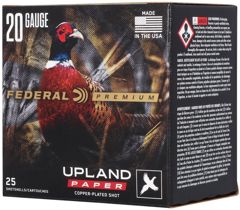 Upland Paper, 20 Gauge, 4 Shot, 2-3/4 in, 1 oz, 1250 fps