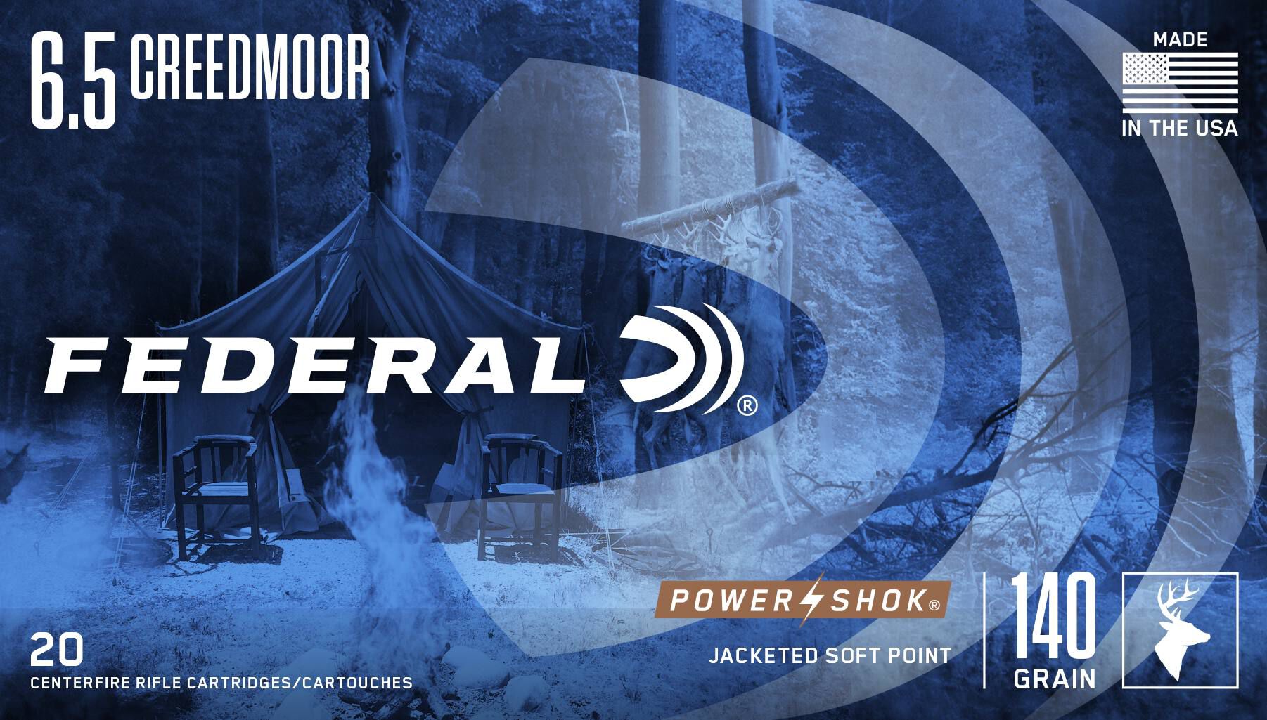 Federal 6.5 Creedmoor 140gr JSP – Proven 6.5 Creedmoor Deer Hunting Ammo, 2725 fps, 20 Rounds 3 Federal 6.5 Creedmoor 140gr JSP – Proven 6.5 Creedmoor Deer Hunting Ammo, 2725 fps, 20 Rounds - Image 3