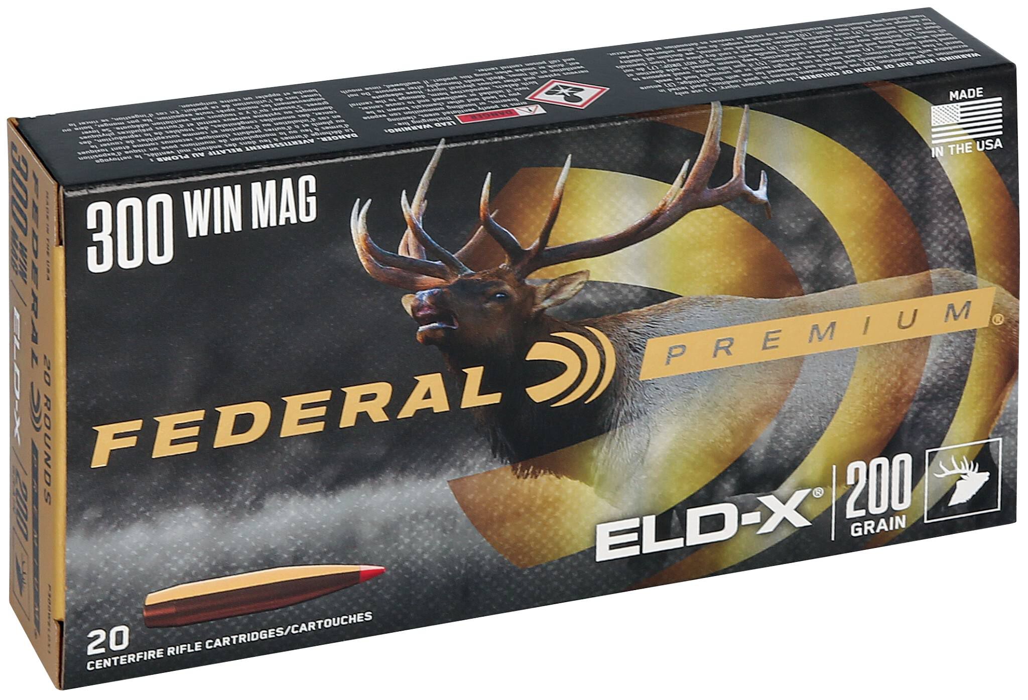 Federal 300 Win Mag 200gr ELD-X – Powerful .300 Win Mag Long Range Hunting Ammo, 2860 fps, 20 Rounds 3 Federal 300 Win Mag 200gr ELD-X – Powerful .300 Win Mag Long Range Hunting Ammo, 2860 fps, 20 Rounds - Image 3