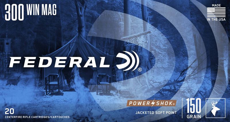 Power-Shok Rifle, 300 Win Mag, 150 Grain, Jacketed Soft Point, 3150 fps