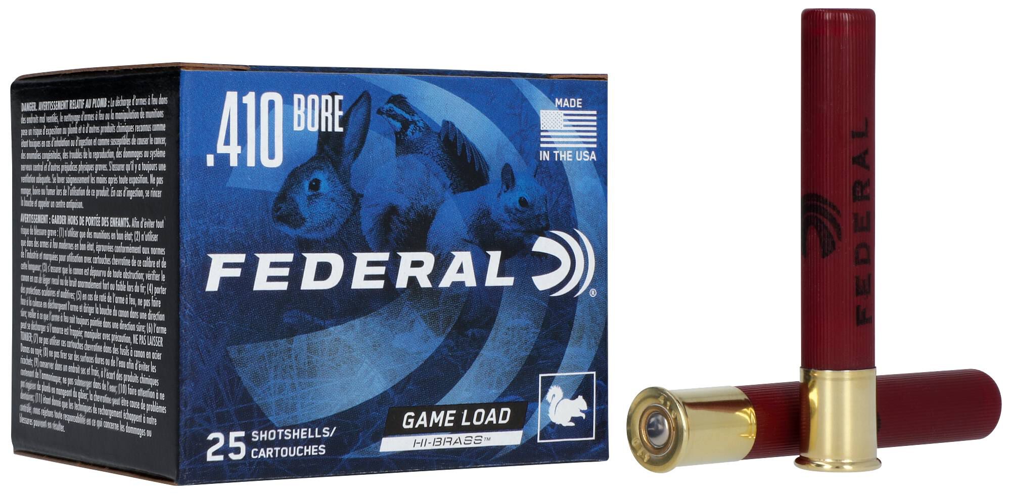 Federal Game-Shok 410 3 Inch 4 Shot – Powerful 3 Inch Hi-Brass Small Game Loads, 25 Shells 2 Federal Game-Shok 410 3 Inch 4 Shot – Powerful 3 Inch Hi-Brass Small Game Loads, 25 Shells - Image 2