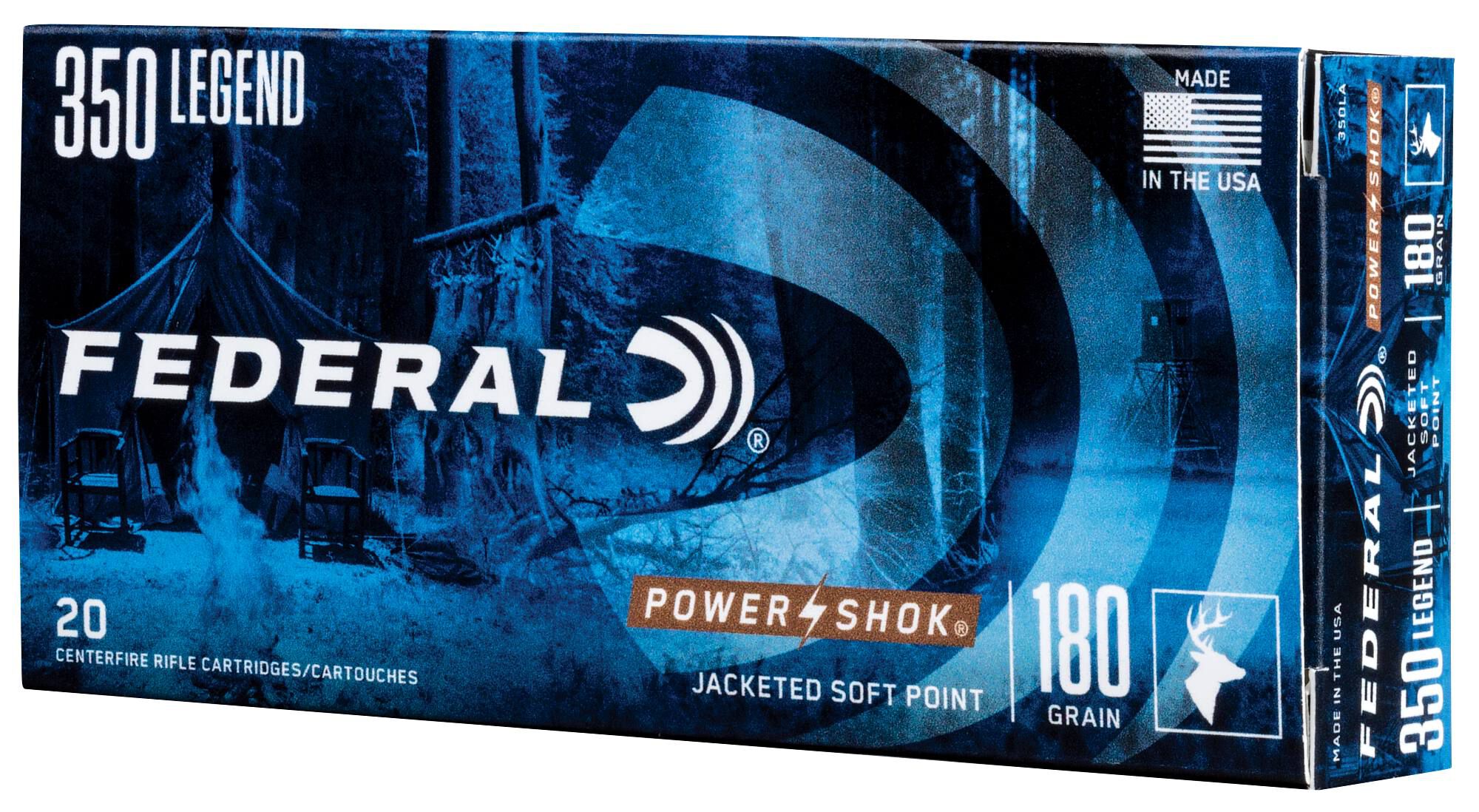 Federal 350 Legend 180gr SP – Proven 350 Legend Straight Wall Deer Ammo, 2100 fps, 20 Rounds 2 Federal 350 Legend 180gr SP – Proven 350 Legend Straight Wall Deer Ammo, 2100 fps, 20 Rounds - Image 2