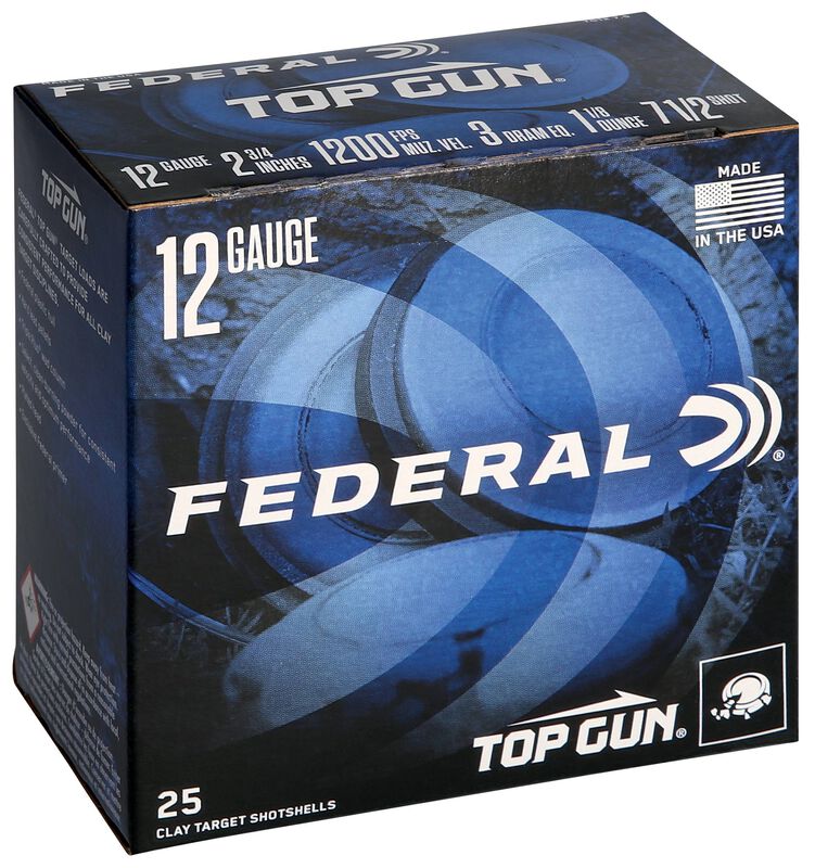 Top Gun, 12 Gauge, 7.5 Shot, 2-3/4 in, 1 1/8 oz, 1200 fps