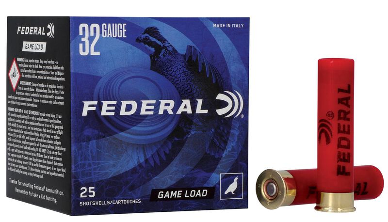 Game Load Upland, 32 Gauge, 8 Shot, 2-1/2 in, 1/2 oz, 1260 fps