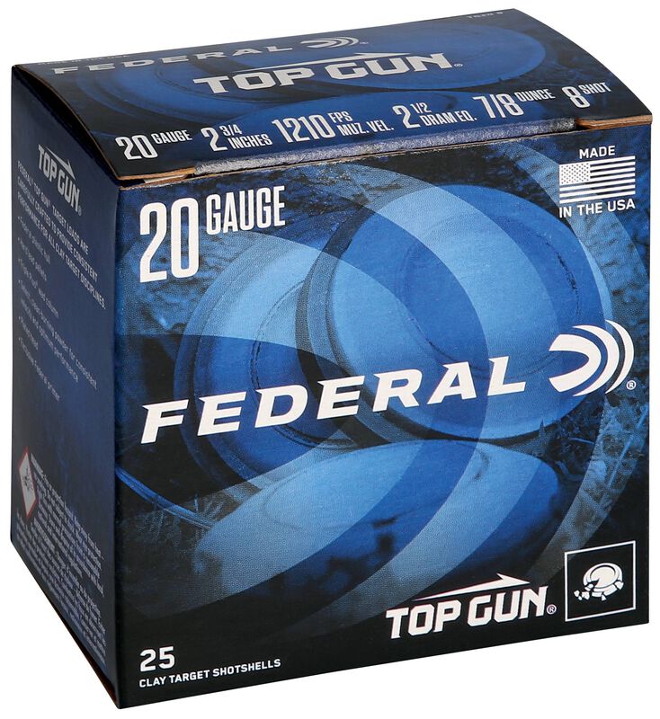 Top Gun, 20 Gauge, 8 Shot, 2-3/4 in, 7/8 oz, 1210 fps