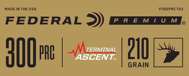 Terminal Ascent, 300 PRC, 210 Grain, Terminal Ascent, 2850 fps