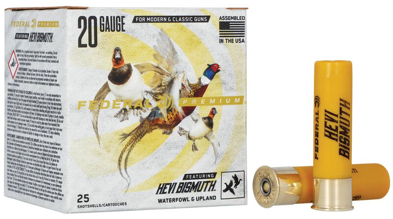 Premium HEVI-Bismuth, 20 Gauge, 5 Shot, 3 in, 1 1/8 oz, 1350 fps