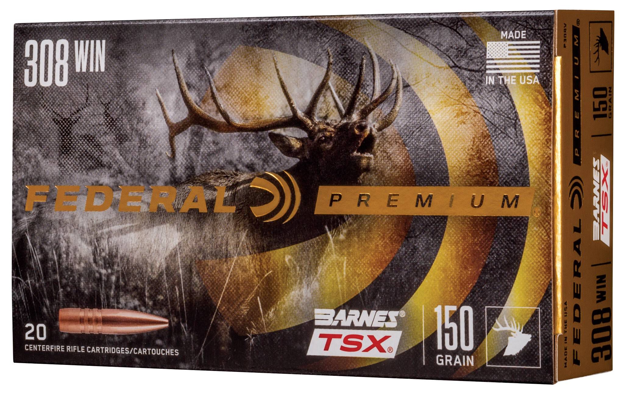 Federal 308 150gr Barnes TSX – Powerful .308 Win Deer Hunting Ammo, 2820 fps, 20 Rounds - Image 2