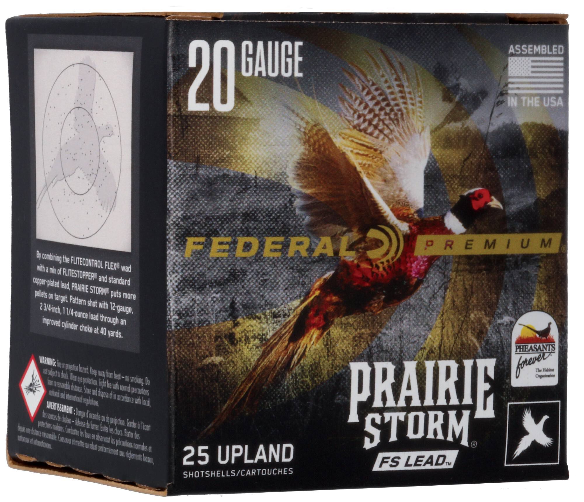 Federal Prairie Storm Lead 20ga 3in 4 Shot FS 1oz – Capable 20 Gauge Pheasant Load, 25 Rounds 4 Federal Prairie Storm Lead 20ga 3in 4 Shot FS 1oz – Capable 20 Gauge Pheasant Load, 25 Rounds - Image 4