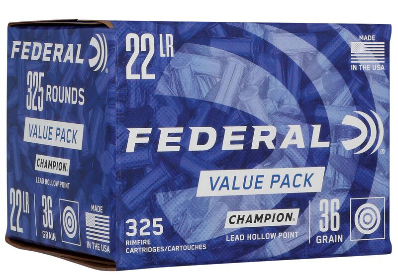Champion Training - Rimfire, 22 LR, 36 Grain, Lead Hollow Point, 1260 fps