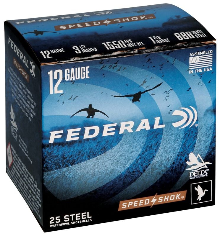 Speed-Shok, 12 Gauge, BBB Shot, 3-1/2 in, 1 3/8 oz, 1550 fps