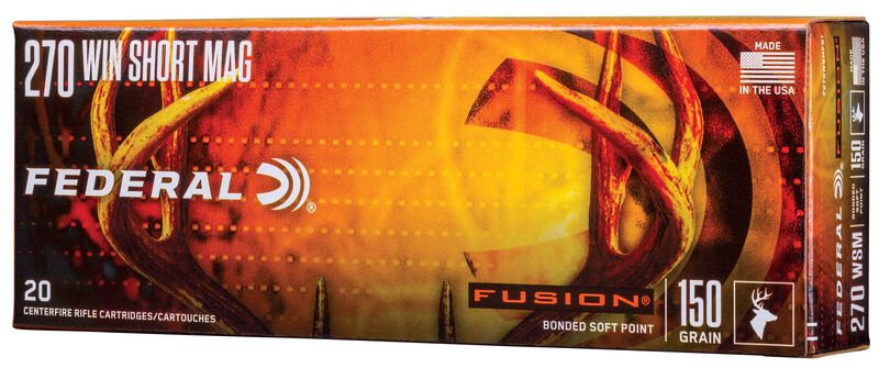 Fusion Rifle, 270 WSM, 150 Grain, Fusion Soft Point, 3060 fps