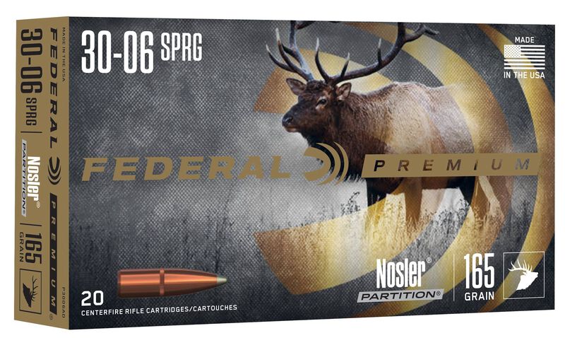 Nosler Partition, 30-06 Springfield, 165 Grain, Nosler Partition, 2830 fps