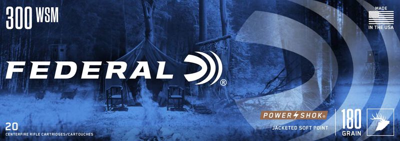 Power-Shok Rifle, 300 WSM, 180 Grain, Jacketed Soft Point, 2980 fps