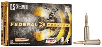 Barnes TSX, 6.5 Creedmoor, 130 Grain, Barnes Triple-Shock X Bullet (TSX), 2825 fps