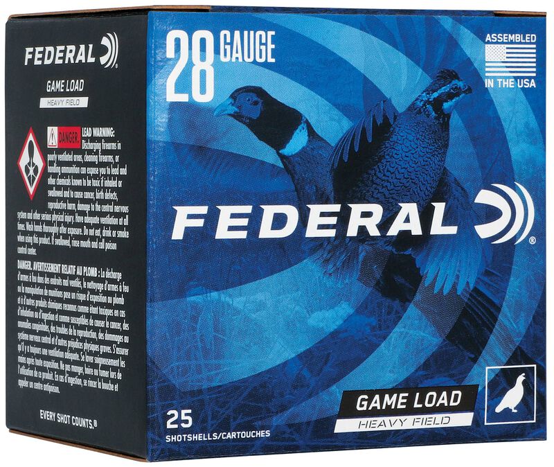 Game Load Upland Hi-Brass, 28 Gauge, 6 Shot, 2-3/4 in, 1 oz, 1220 fps