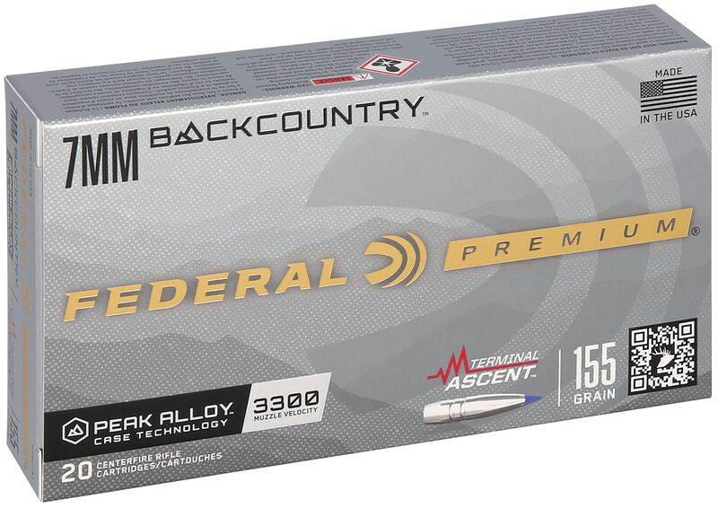 Terminal Ascent, 7mm Backcountry, 155 Grain, Terminal Ascent, 3300 fps