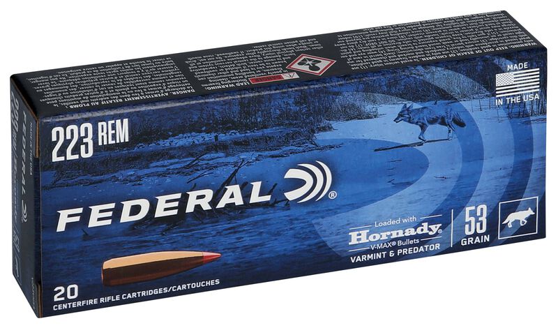 Varmint &amp; Predator, 223 Rem, 53 Grain, Hornady&reg; V-Max&reg;, 3400 fps