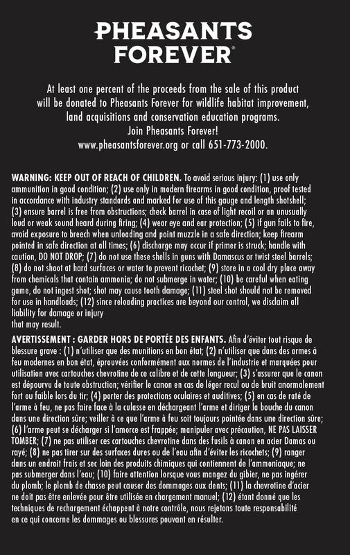 Prairie Storm FS Steel, 12 Gauge, 3 Shot, 3 in, 1 1/8 oz, 1600 fps