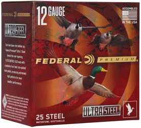 Ultra Steel, 12 Gauge, BB and 2 Shot, 3-1/2 in, 1 1/2 oz, 1500 fps