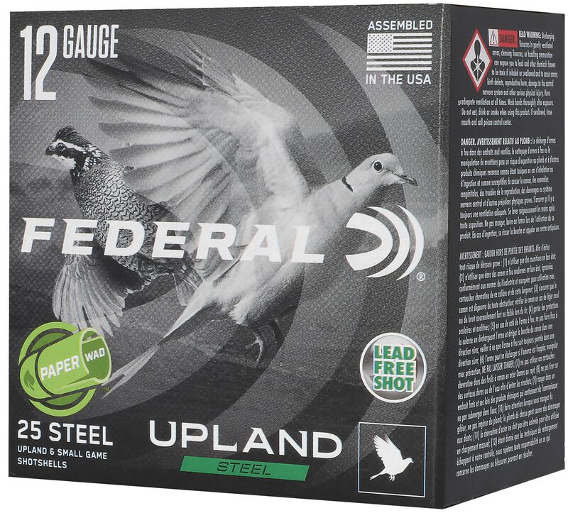 Upland Steel Paper Wad, 12 Gauge, 7.5 Shot, 2-3/4 in, 1 oz, 1330 fps